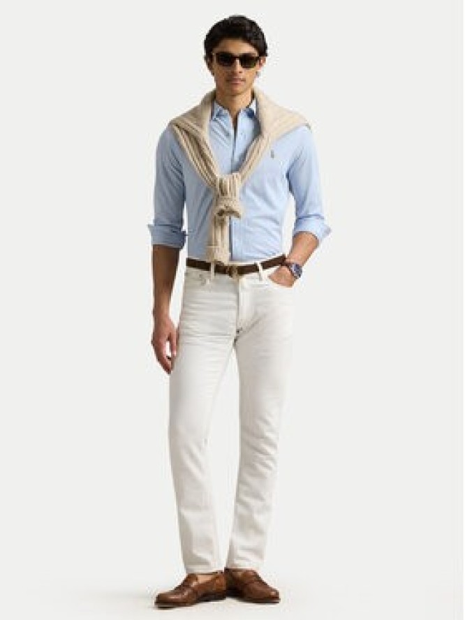 Polo Ralph Lauren Koszula 710932545013 Błękitny Slim Fit