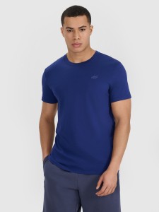 4F T-shirt regular gładki męski (2-pack) - multikolor M