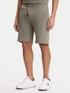 Guess Szorty sportowe Z2YD04 KAIJ1 Zielony Regular Fit