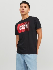 Jack & Jones T-Shirt Corp 12233999 Czarny Standard Fit