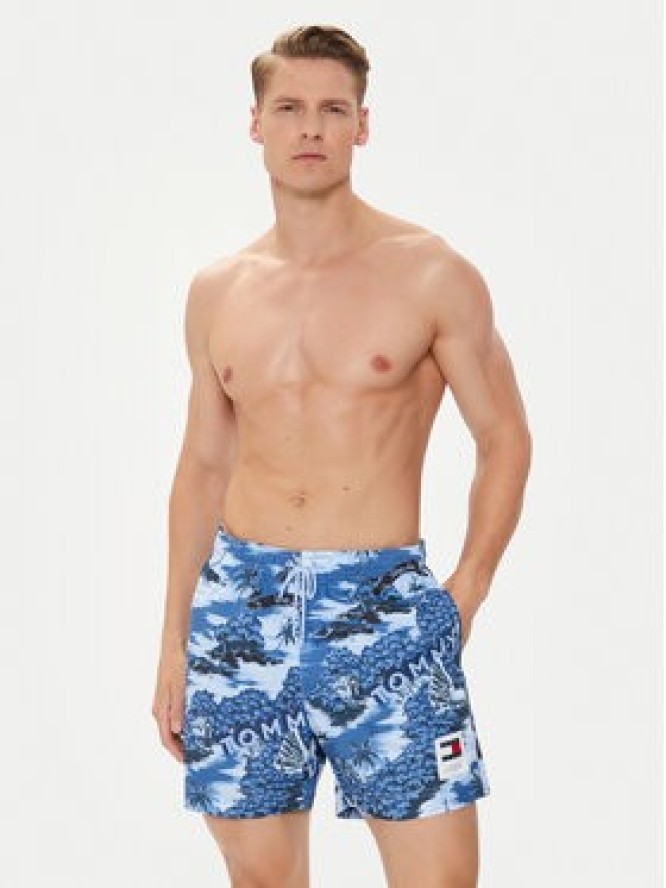 Tommy Hilfiger Szorty kąpielowe UM0UM03150 Niebieski Regular Fit