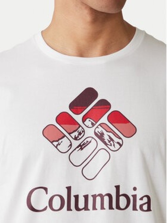 Columbia T-Shirt Graphic 2155031 Biały Regular Fit