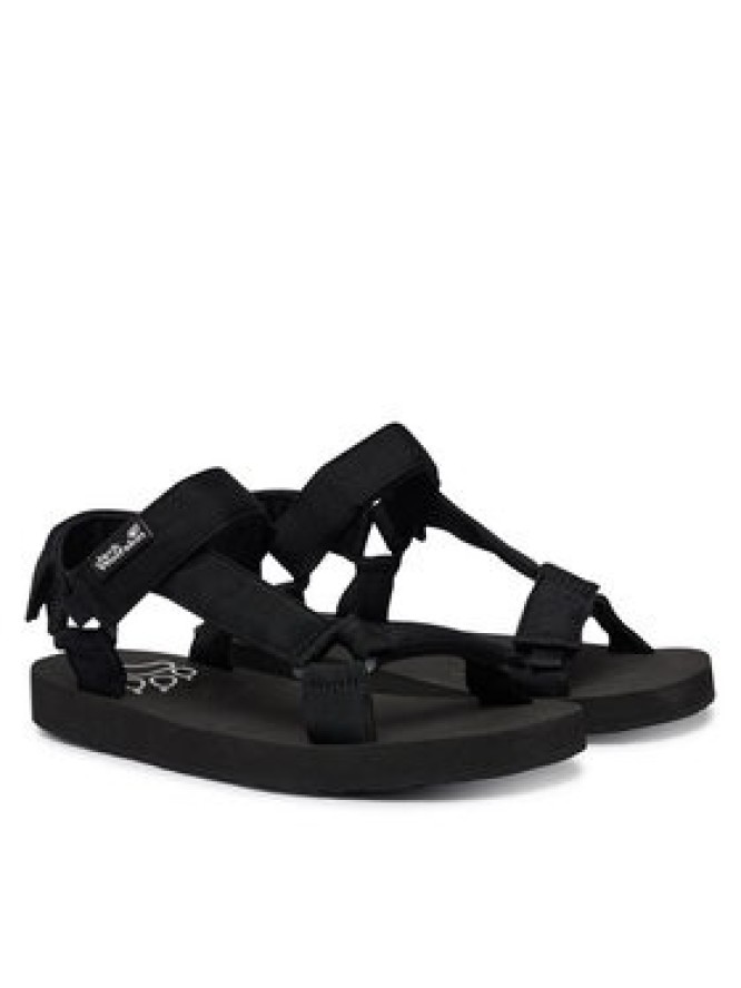 Jack Wolfskin Sandały Taiga A65621 Czarny