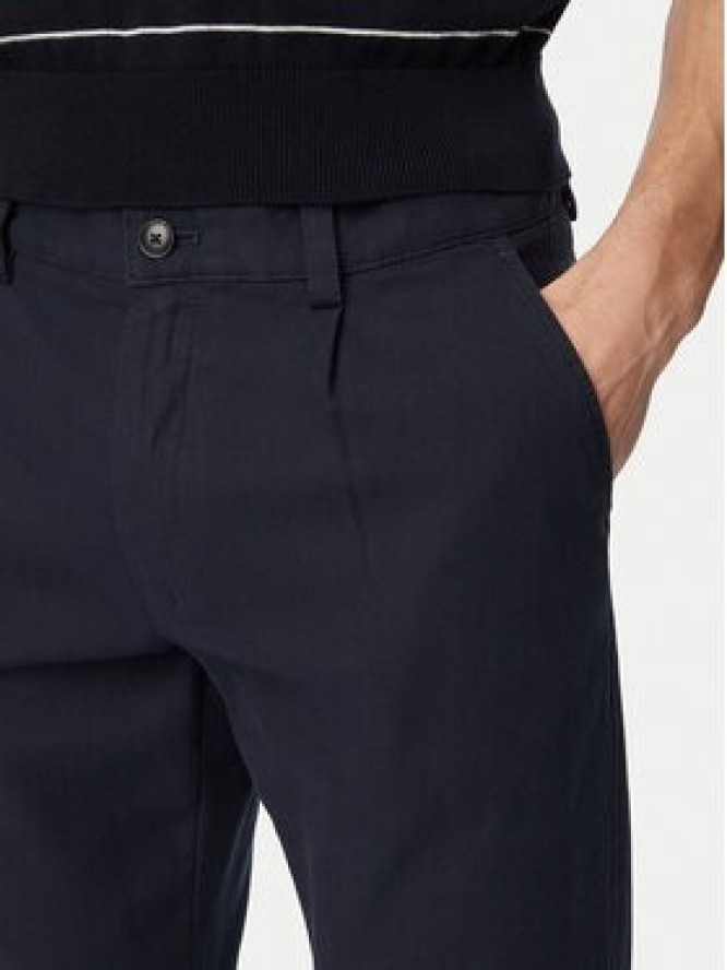 BOSS Chinosy 50559158 Granatowy Tapered Fit