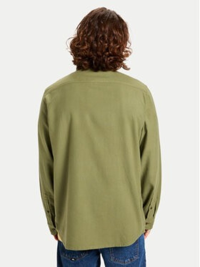 Quiksilver Koszula Motherfly Solid EQYWT04651 Zielony Regular Fit