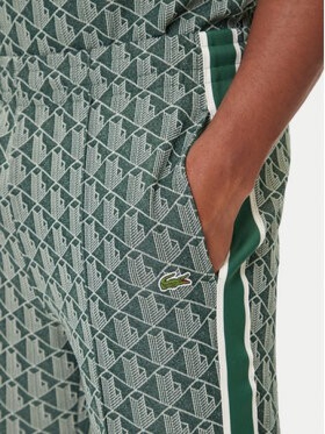Lacoste Spodnie dresowe XH1440 Zielony Regular Fit