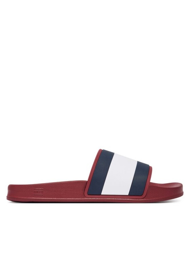 Tommy Hilfiger Klapki Core Hilfiger Flag Pool Slide FM0FM05798 Czerwony
