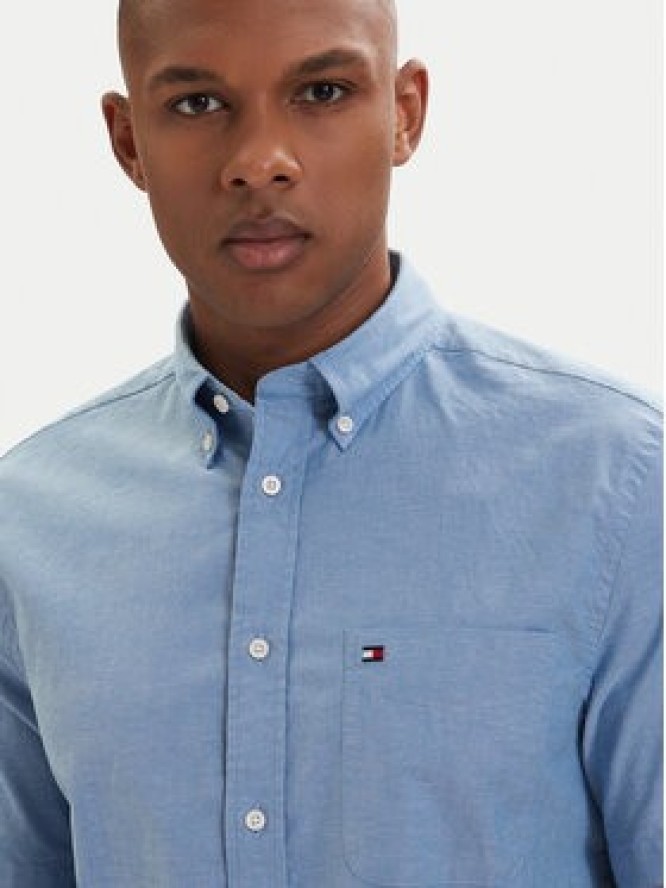 Tommy Hilfiger Koszula MW0MW42285 Niebieski jasny Regular Fit