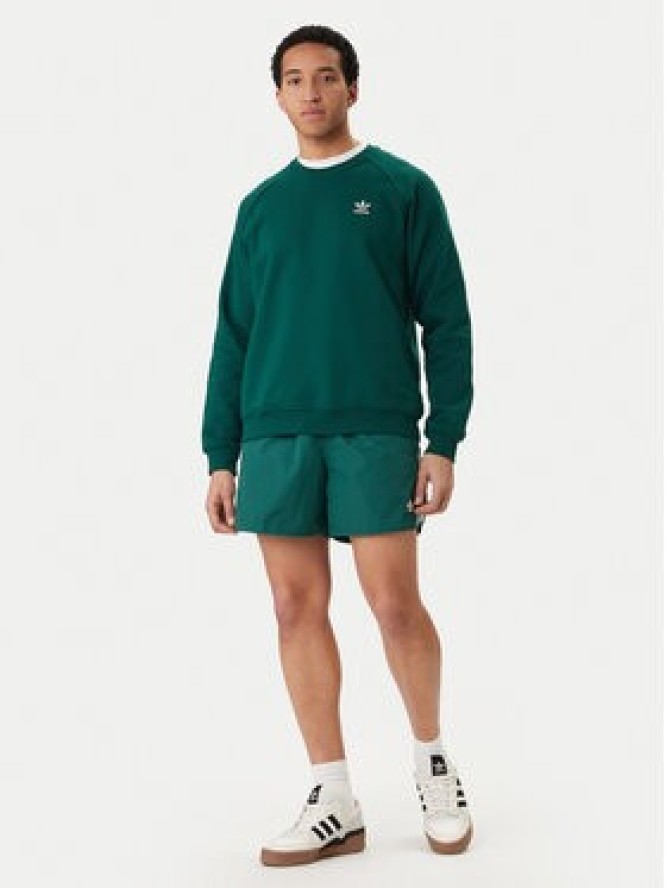 adidas Bluza Trefoil Essentials KD1319 Zielony Regular Fit