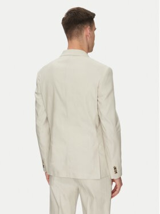 Calvin Klein Marynarka K10K114388 Beżowy Slim Fit