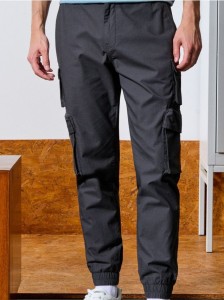 Spodnie cargo - szary