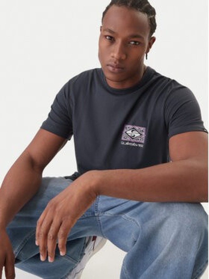 Quiksilver T-Shirt EQYZT08192 Szary Regular Fit