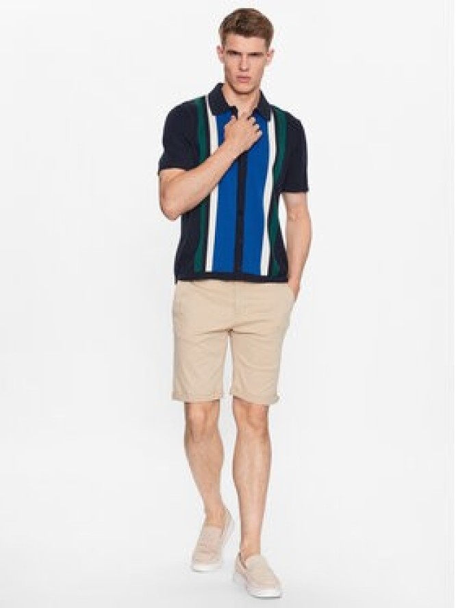 Lindbergh Szorty materiałowe 30-505044 Beżowy Slim Fit