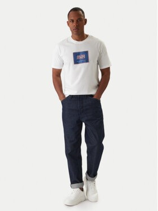 Jack & Jones T-Shirt Jjrain Tee Ss Crew Neck 12288097 Biały Regular Fit