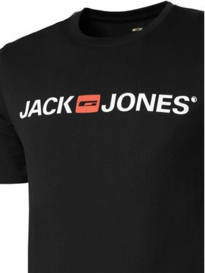 Jack & Jones T-Shirt Jjecorp Logo 12137126 Czarny Slim Fit