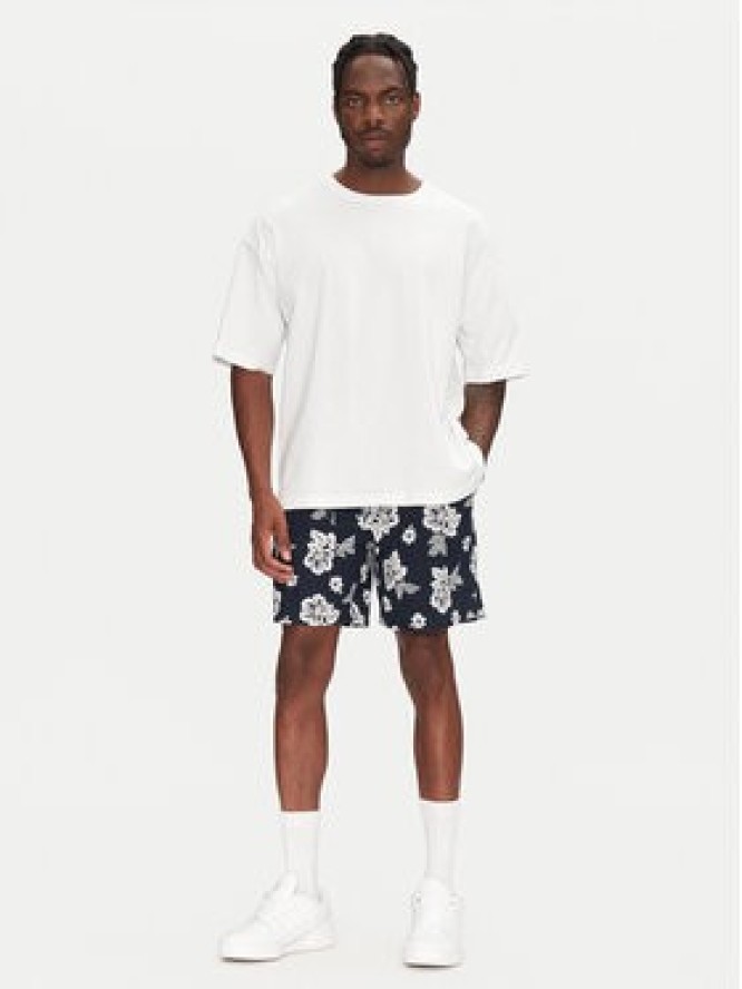 Tommy Jeans Szorty materiałowe Slub Aop Beach DM0DM21947 Granatowy Regular Fit