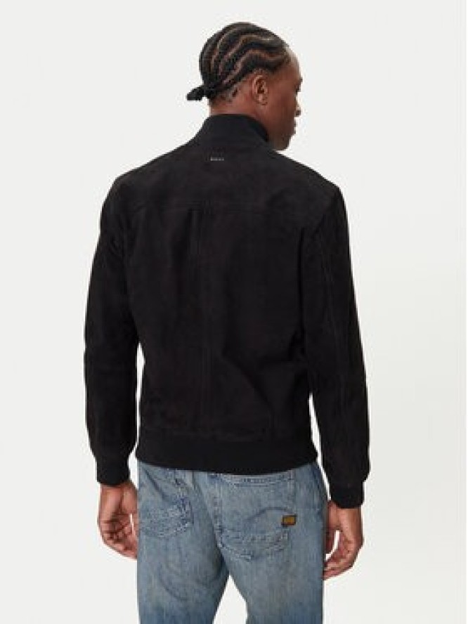 BOSS Kurtka skórzana Johice 50543505 Czarny Regular Fit