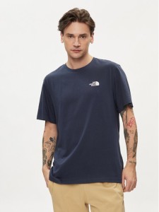 The North Face T-Shirt Simple Dome NF0A87NG Granatowy Regular Fit