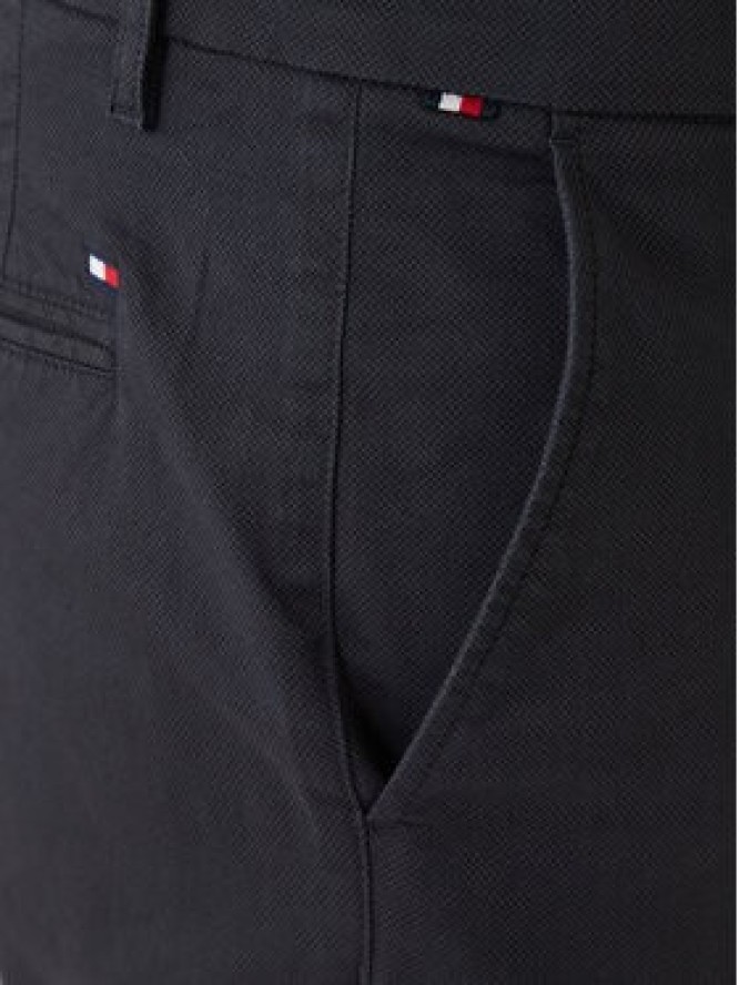 Tommy Hilfiger Spodnie materiałowe Denton MW0MW41923 Granatowy Straight Fit
