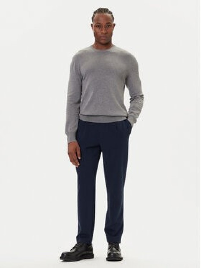 Calvin Klein Sweter LV040BM343 Szary Regular Fit