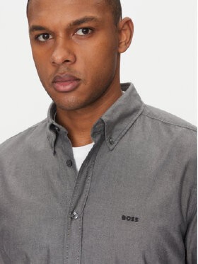 BOSS Koszula Rickert 50519707 Szary Regular Fit