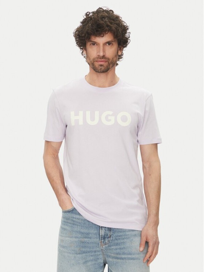 HUGO T-Shirt Dulivio 50467556 Fioletowy Regular Fit