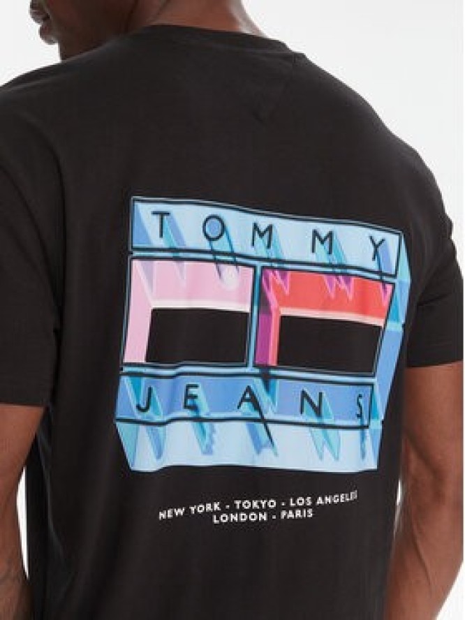 Tommy Jeans T-Shirt DM0DM21980 Czarny Regular Fit