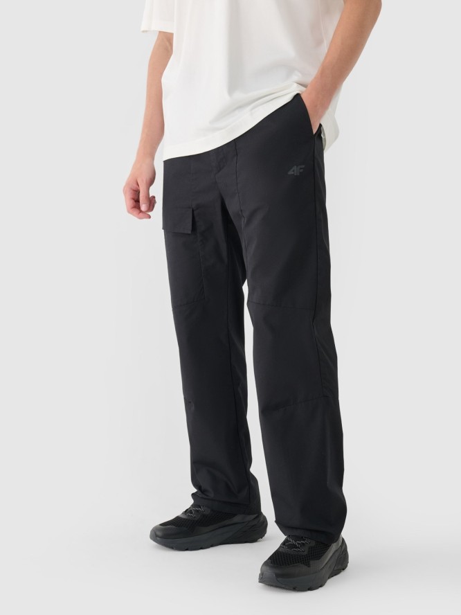 4F Spodnie casual męskie - czarne XXL