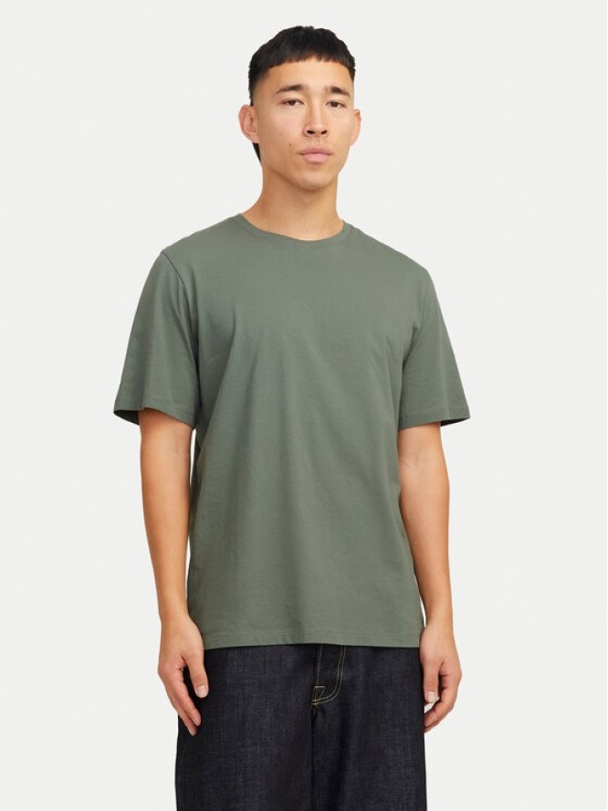 Jack & Jones T-Shirt Organic Basic 12156101 Zielony Standard Fit