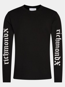 Richmond X Longsleeve Hairiti UMP24139TS Czarny Regular Fit