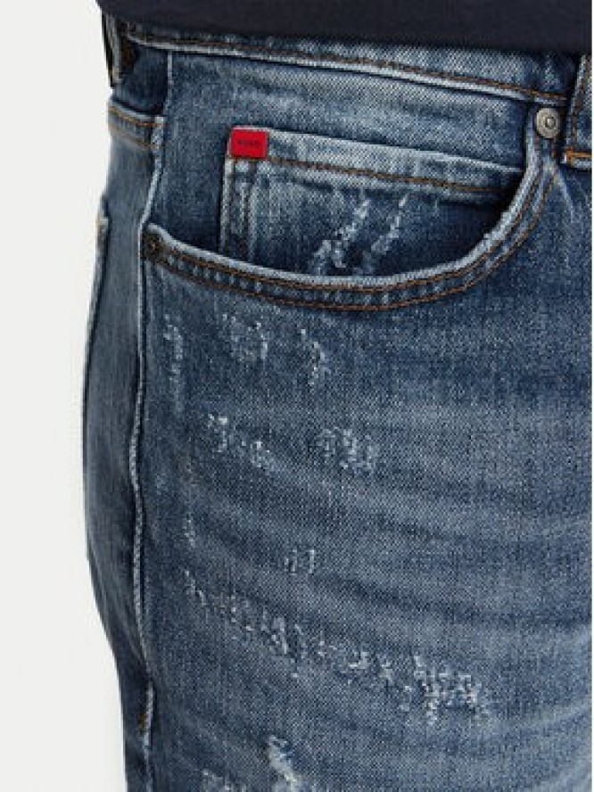 HUGO Jeansy 50561463 Niebieski Tapered Fit