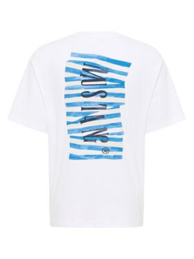 Mustang T-Shirt Akron 1016499 Biały Relaxed Fit