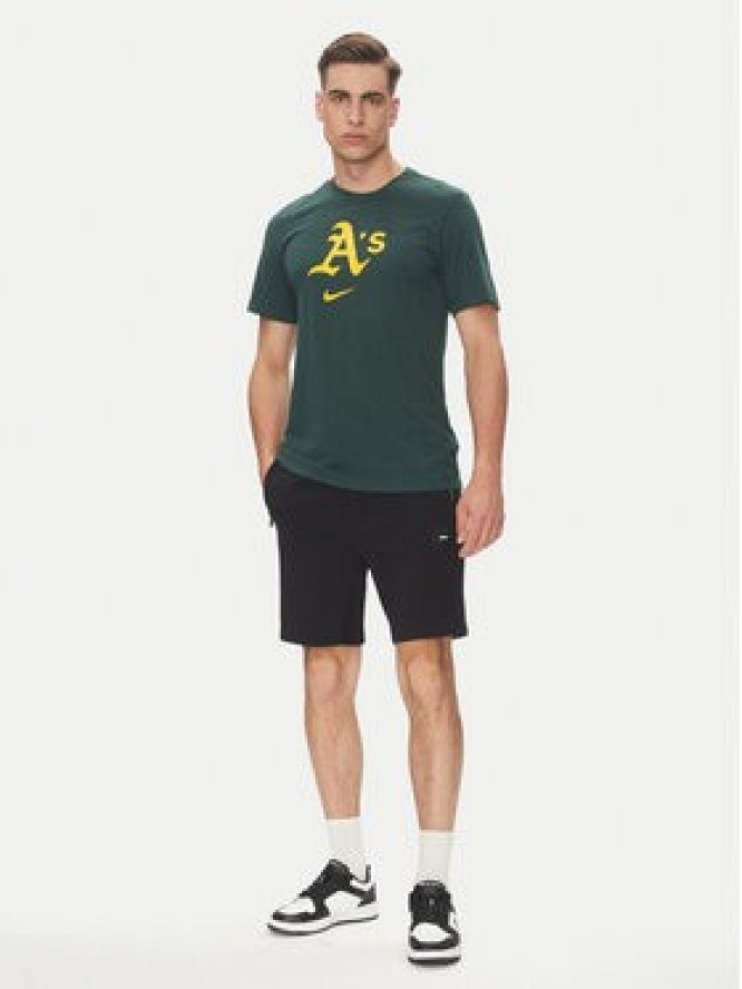 Nike T-Shirt 034J-3EY-FZ-L84 Zielony Regular Fit