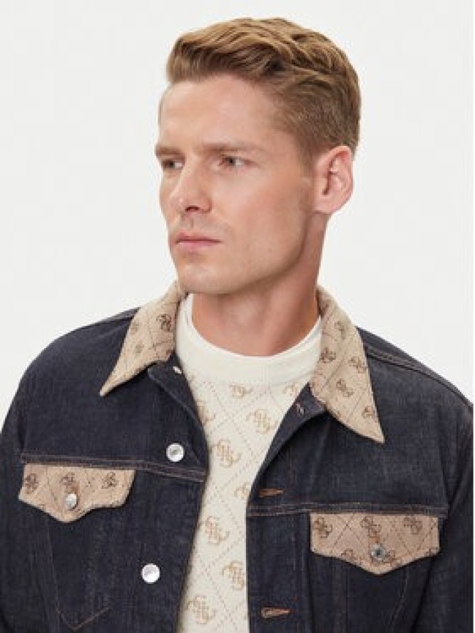 Guess Kurtka przejściowa 177333 Niebieski Classic Fit