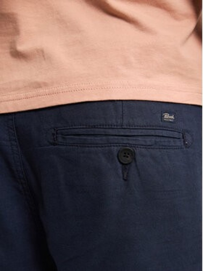 Petrol Industries Szorty materiałowe M-1050-SHO538 Granatowy Slim Fit