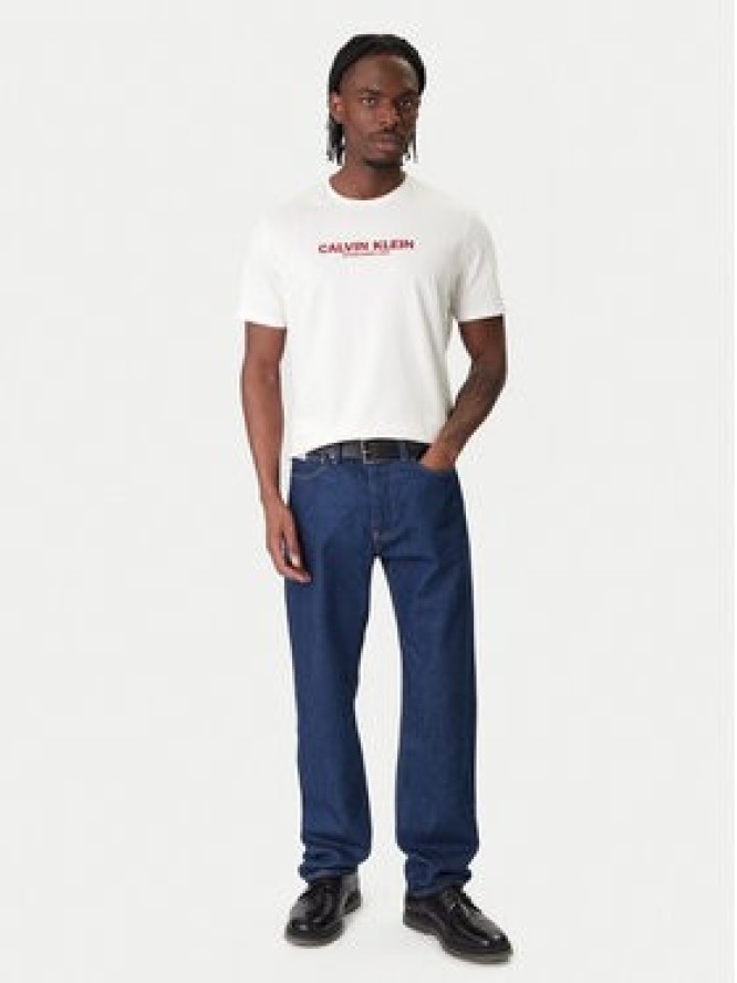 Calvin Klein T-Shirt 30s Graphic LV04RE820G Biały Regular Fit
