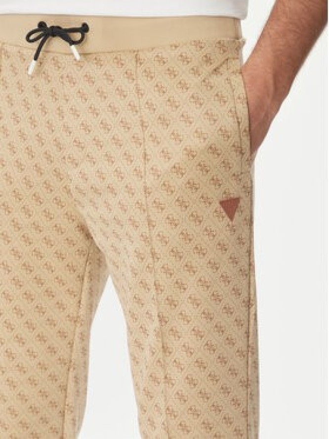 Guess Spodnie dresowe Korbin Z2BB05 FL04Q Beżowy Regular Fit