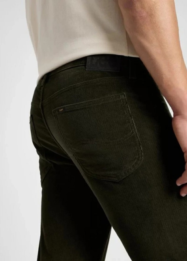 LEE MĘSKIE SPODNIE SZTRUKSOWE LEE DAREN ZIP FLY BLACK 112365814