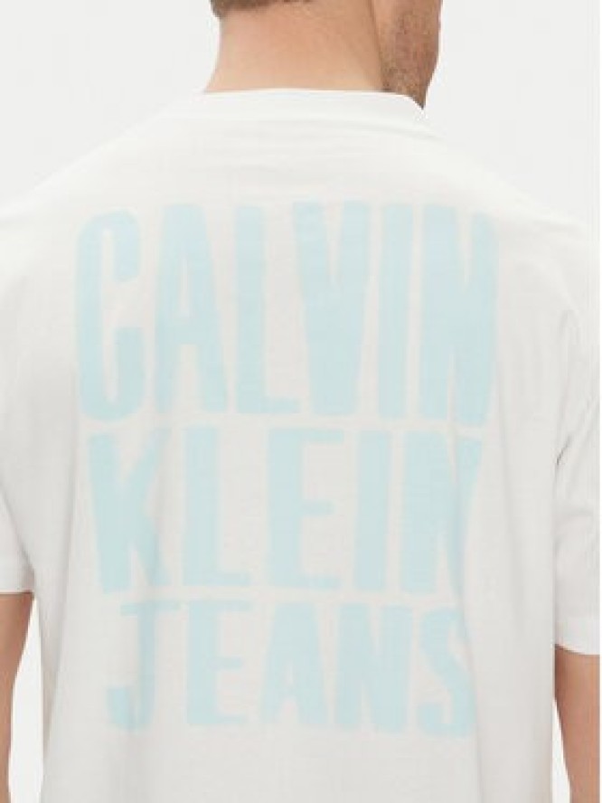 Calvin Klein Jeans T-Shirt Painted J30J327523 Biały Regular Fit