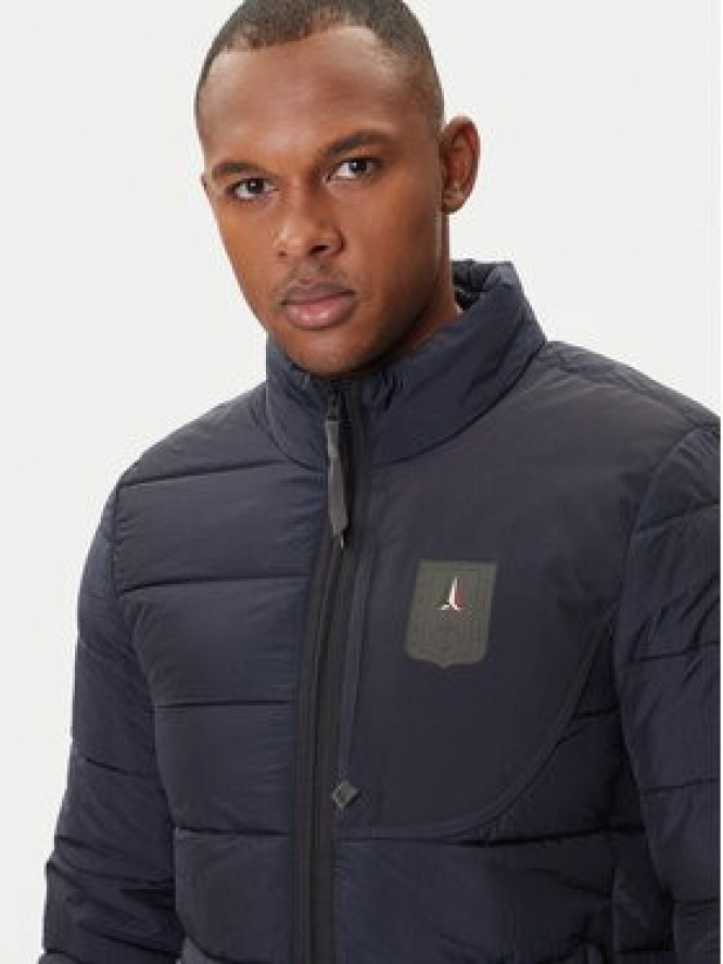 Aeronautica Militare Kurtka przejściowa 252AB3022UCT04214 Granatowy Regular Fit
