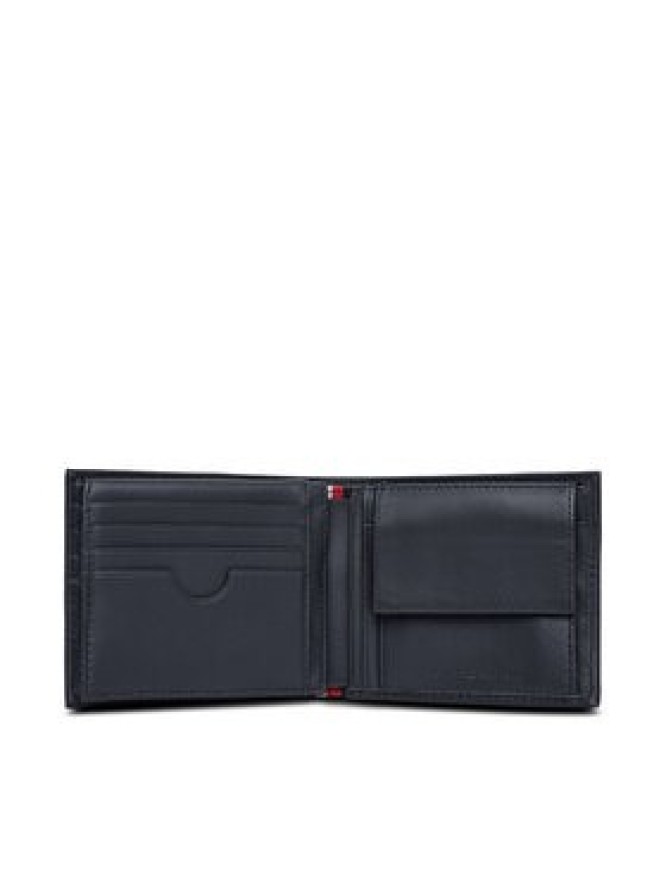 Tommy Hilfiger Portfel Th Flag Cc Flap And Coin AM0AM13520 Granatowy