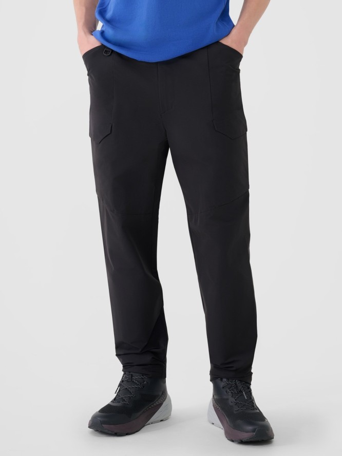 4F Spodnie casualowe męskie - czarne XXL