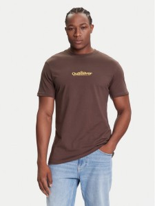 Quiksilver T-Shirt EQYZT08174 Brązowy Regular Fit