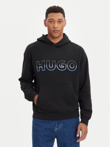 HUGO Bluza Nogudi 50549151 Czarny Regular Fit