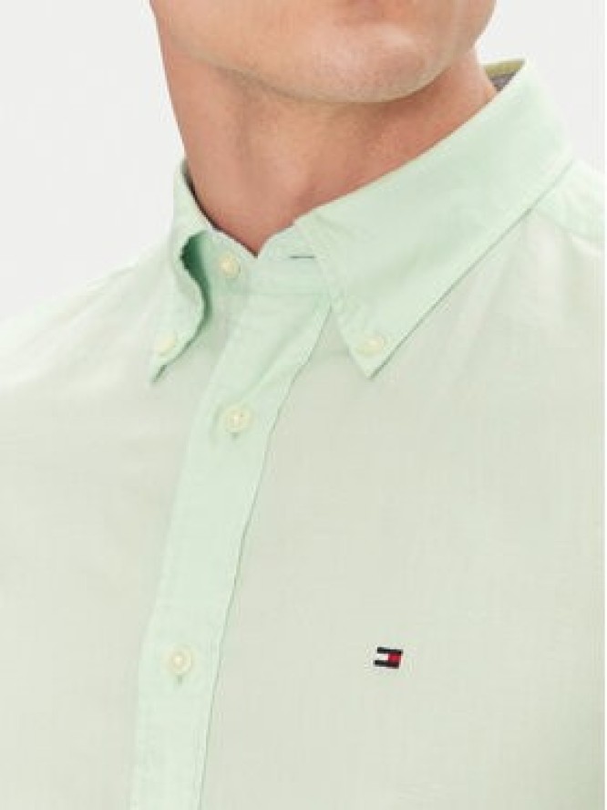 Tommy Hilfiger Koszula MW0MW40703 Zielony Regular Fit