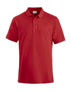 clique koszulka polo Lincoln z czesanej bawełny dla mężczyzn – red