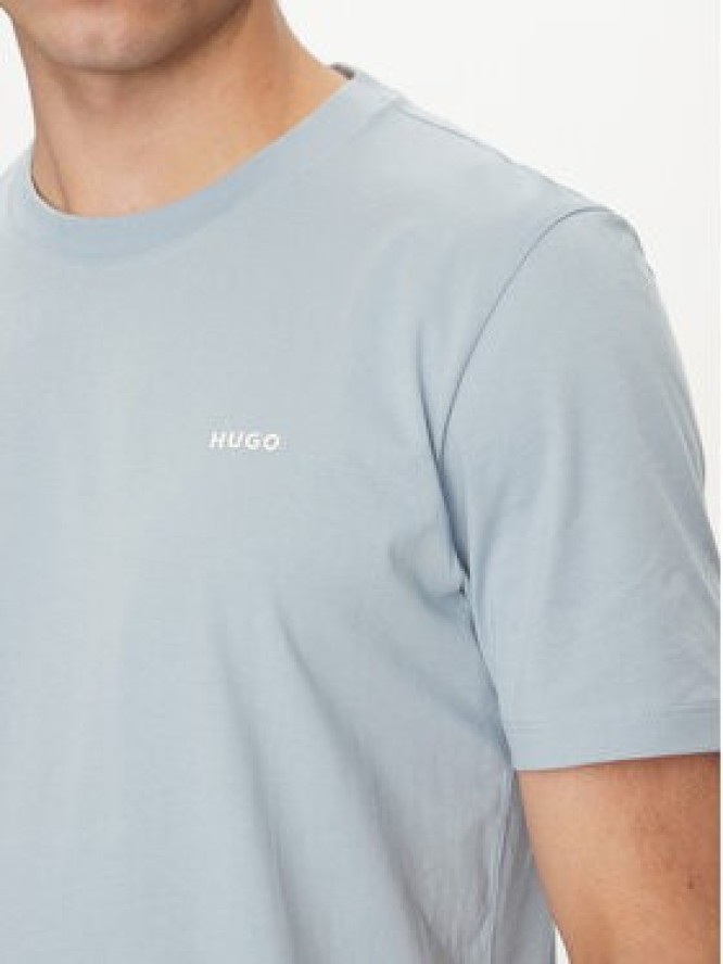 HUGO T-Shirt Dero222 50466158 Niebieski Regular Fit
