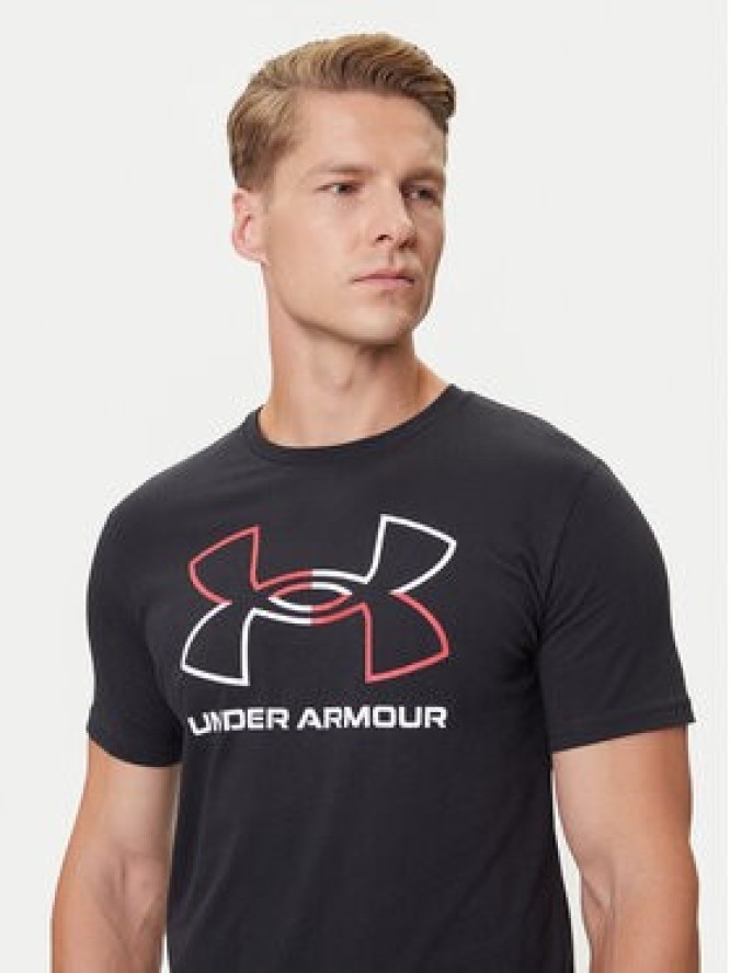 Under Armour T-Shirt Ua Gl Foundation Update Ss 1382915-001 Czarny Loose Fit