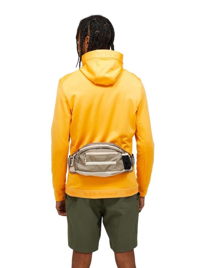 Bluza Peak Performance męska Rider Tech Zip Hood pomarańczowa - L