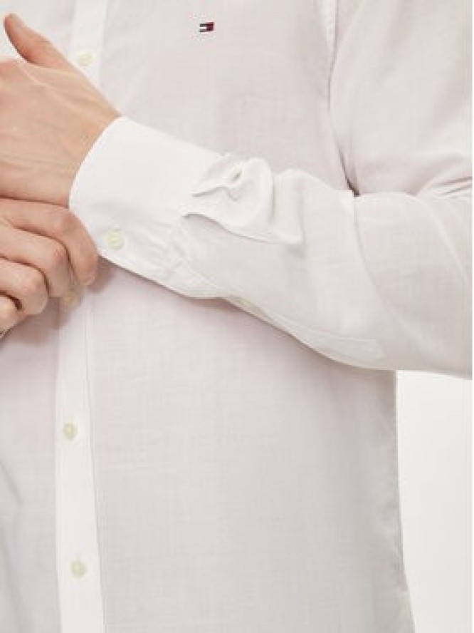 Tommy Hilfiger Koszula MW0MW34632 Biały Slim Fit